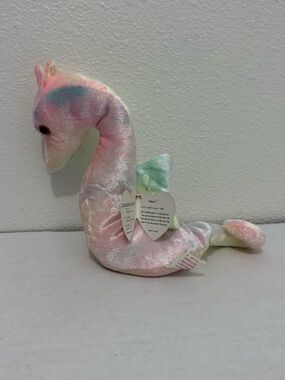 "Neon" Rainbow Pastel Colors The Seahorse 1999 TY Beanie Baby Collection Rare